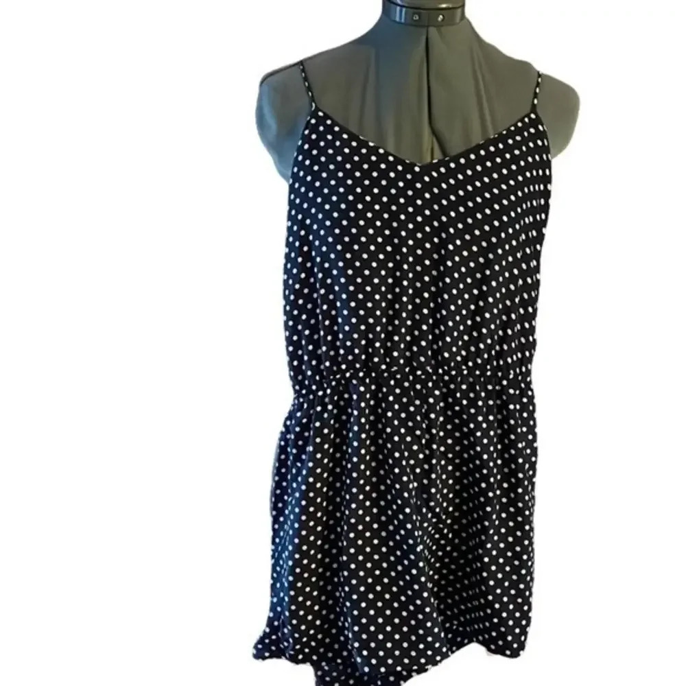 NWOT Zara Trafaluc Womens Romper Shorts Open Back Spaghetti Strap Size Small